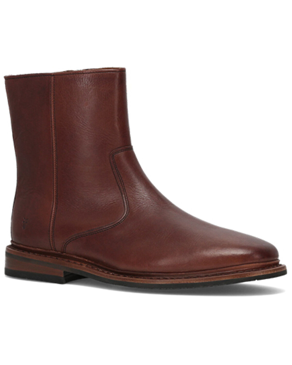 Frye Men's Paul Inside Zip Casual Boots - Round Toe, Brown, hi-res