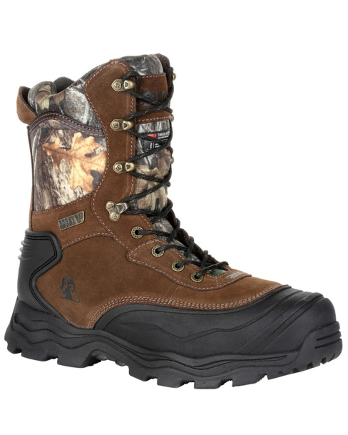 Rocky Men's Multi-Trax Waterproof Outdoor Boots - Soft Toe, Bark, hi-res