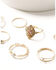 Image #3 - Shyanne Women's Layered Ring Set - 8 Piece, Gold, hi-res
