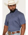 Image #2 - Cody James Men's Solid Twill Short Sleeve Button-Down Stretch Western Shirt, Slate, hi-res