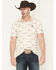 Image #1 - RANK 45&reg; Men's Shoot All Over Southwestern Print Short Sleeve Button-Down Polo, Oatmeal, hi-res