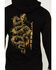 Image #4 - Howitzer Men's Skeleton Tread Heavyweight Hooded Sweatshirt , Black, hi-res