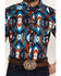 Image #3 - RANK 45&reg; Men's Raflame Southwestern Print Button-Down Stretch Western Shirt, Dark Orange, hi-res