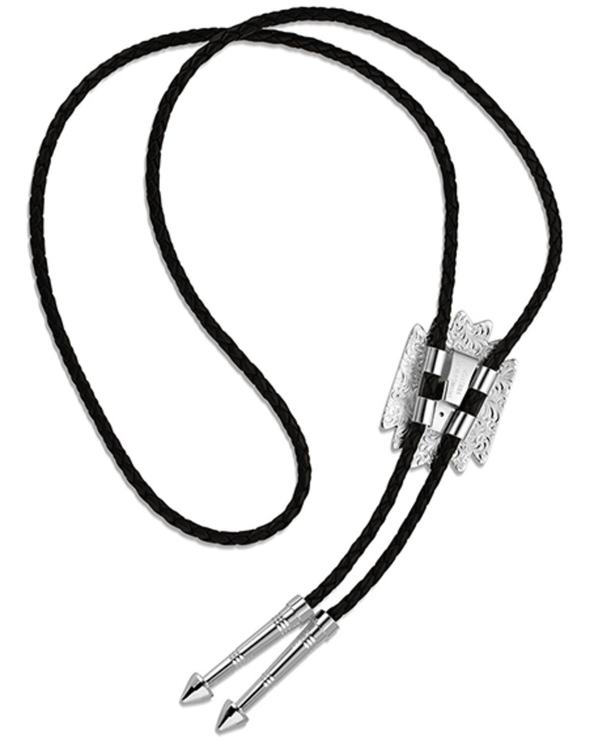 Image #2 - Montana Silversmiths Men's Southwestern Bolo Tie, Silver, hi-res