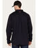 Image #4 - Hawx Men's FR Solid Long Sleeve Button-Down Woven Work Shirt - Big & Tall, Navy, hi-res