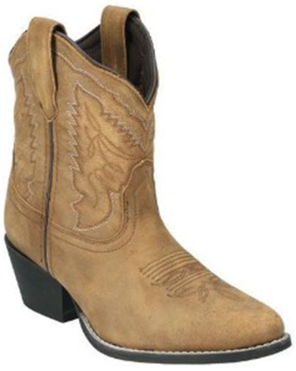 Smoky Mountain Women's Daisy Distressed Western Boots - Round Toe, Brown, hi-res