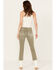 Image #3 - Driftwood Women's Tweddle Dum Roxy Cropped Jeans, Olive, hi-res