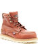 Image #1 - Hawx Men's USA Moc Wedge Value Work Boots - Steel Toe, Dark Brown, hi-res