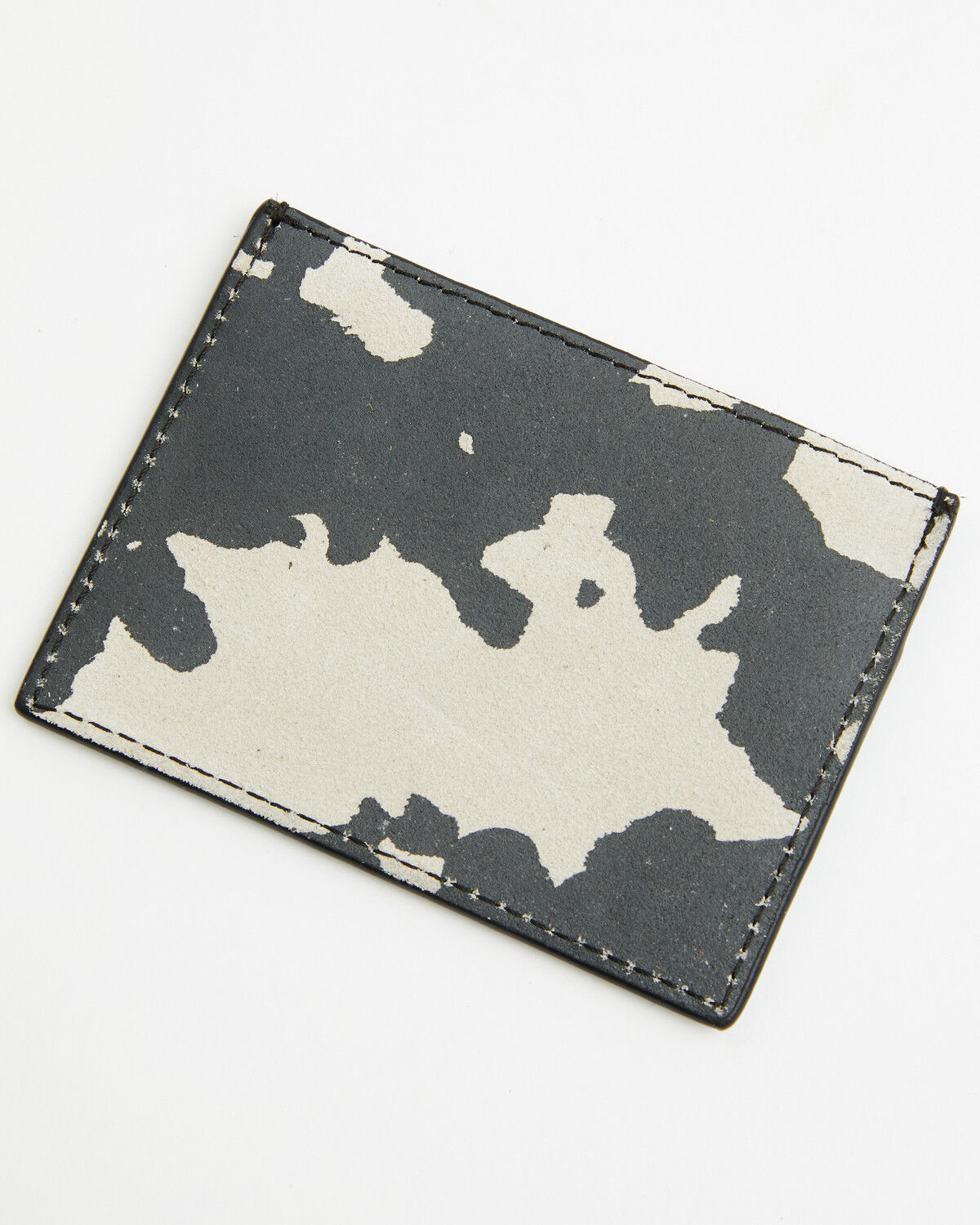 Image #2 - Shyanne Women's Cow Print Suede Credit Card Wallet, Black, hi-res