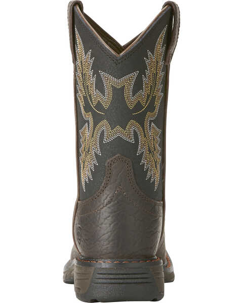 Image #9 - Ariat Youth Boys' Workhog Bruin Western Boots, Brown, hi-res
