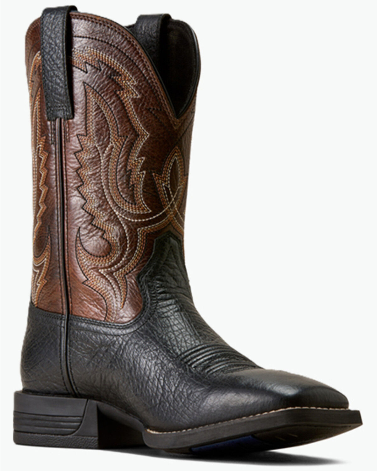 Ariat Men's Steadfast Performance Western Boots - Broad Square Toe, Black, hi-res