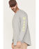 Image #2 - Hawx Men's Solid Logo Graphic Work T-Shirt , Medium Grey, hi-res