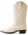 Image #2 - Ariat Girls' Casanova Distressed Western Boots - Snip Toe, White, hi-res
