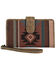 Image #1 - Justin Women's Southwestern Jacquard Wallet, Brown, hi-res