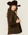 Image #2 - Outback Trading Co Women's Oilskin Barn Jacket, Bronze, hi-res