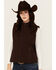 Image #2 - Shyanne Ranch Women's Solid Softshell Vest, Chocolate, hi-res