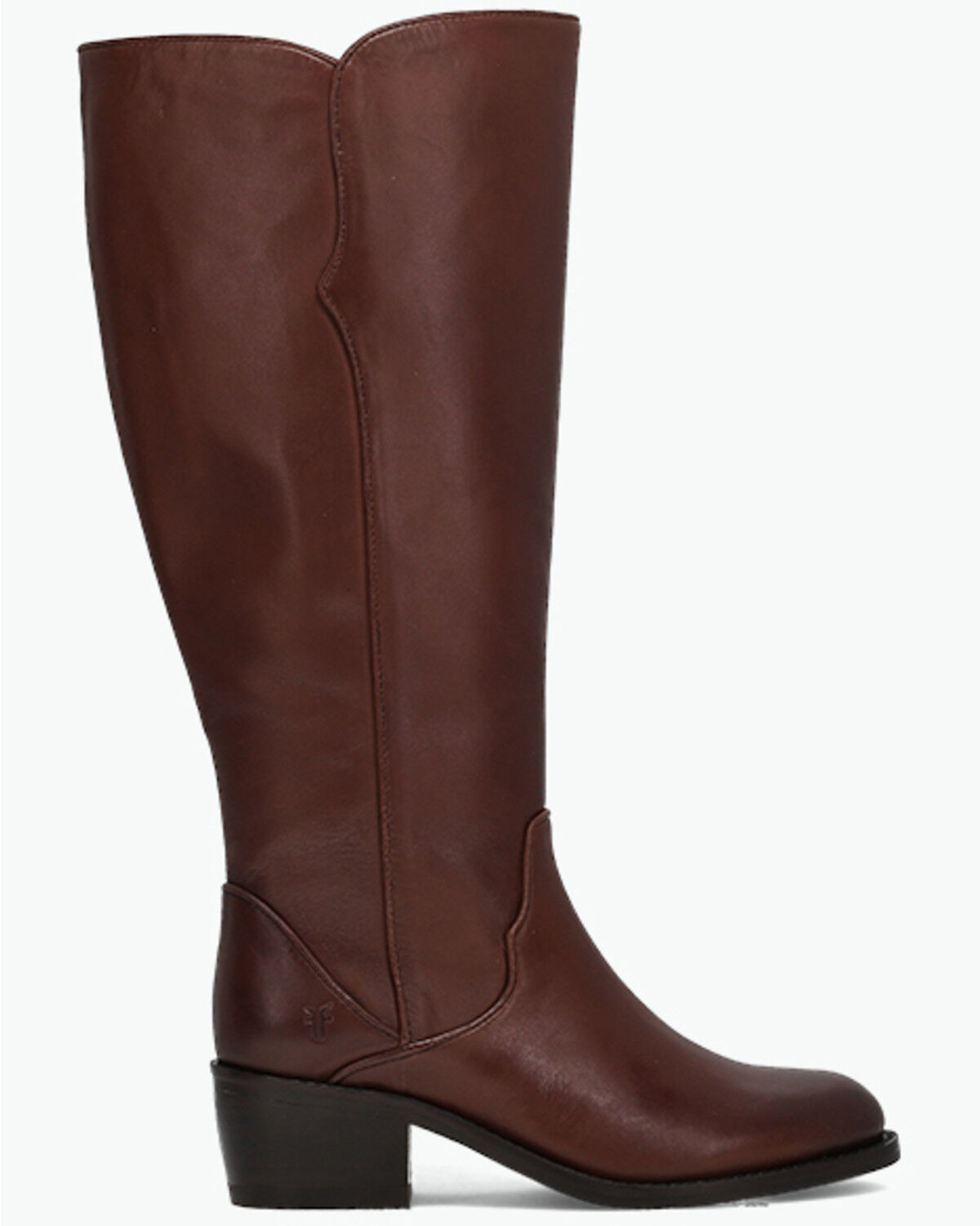 Image #2 - Frye Women's Carson 2 Piping Tall Wide Calf Fashion Boots - Round Toe, Brown, hi-res