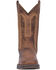 Image #4 - Laredo Men's Bennett Broad Square Toe Western Boots, Tan, hi-res