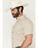 Image #2 - Cody James Men's Basic Solid Short Sleeve Button-Down Stretch Western Shirt, Tan, hi-res