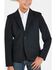 Image #1 - Rock & Roll Denim Boys' Solid Button-Down Sportcoat, Black, hi-res