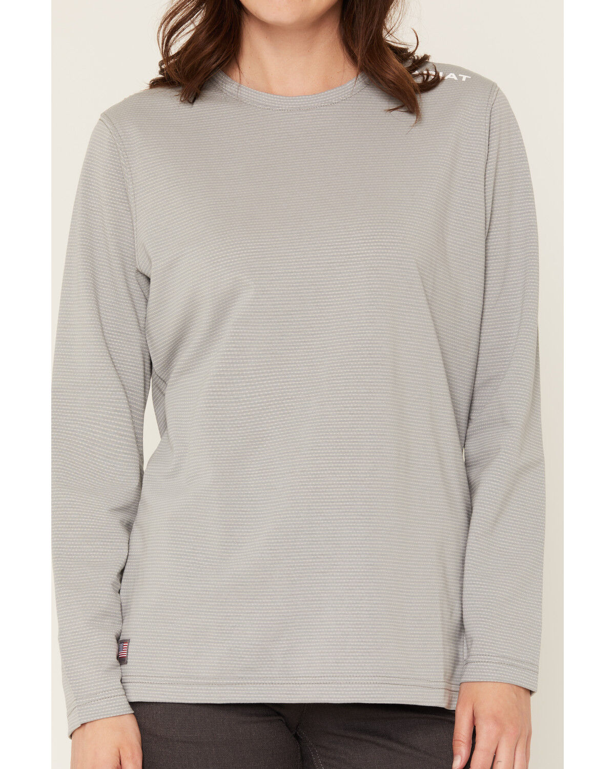 Image #3 - Ariat Women's FR Baselayer Long Sleeve Work Shirt, Silver, hi-res