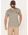 Image #2 - Troll Co Men's Hard Work Short Sleeve Graphic T-Shirt, Slate, hi-res