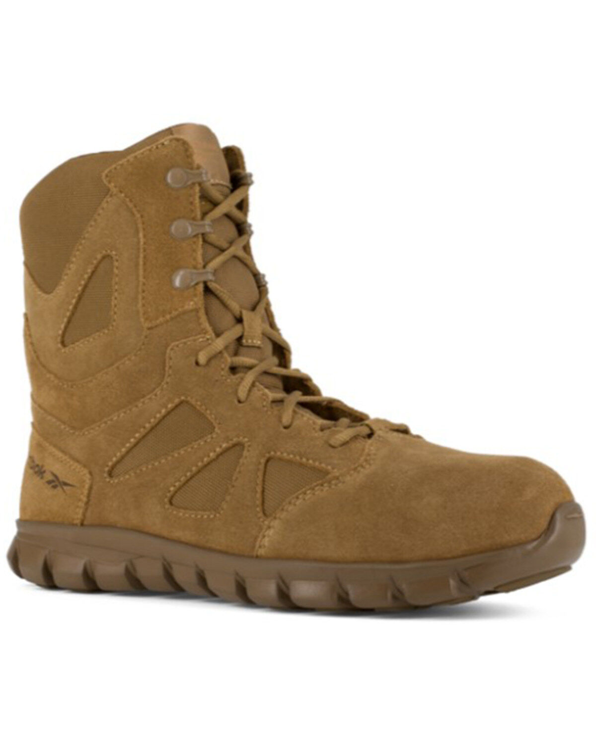 Image #1 - Reebok Men's 8" Sublite Cushion Tactical Boots - Composite Toe, Tan, hi-res