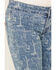 Image #2 - Rock & Roll Denim Girls' Medium Wash Conversation Print Flare Jeans, Medium Wash, hi-res