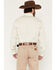 Image #4 - Wrangler Retro Men's Premium Micro Geo Print Long Sleeve Snap Western Shirt, Cream, hi-res