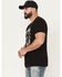 Image #2 - Moonshine Spirit&reg; Men's Let It Roll Short Sleeve Graphic T-Shirt, Black, hi-res