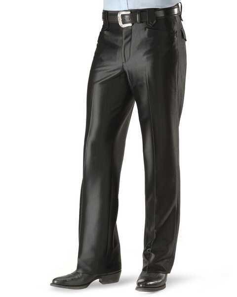 Image #2 - Circle S Boise Western Suit Slacks, Black, hi-res