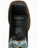 Image #6 - Dan Post Men's Leon Crazy Horse Performance Leather Western Boot - Broad Square Toe, Black/blue, hi-res