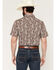 Image #4 - Cody James Men's Rusted Gate Paisley Print Short Sleeve Snap Western Shirt, Brown, hi-res