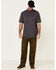 Image #2 - Ariat Men's Solid Charcoal Tek Short Sleeve Button Down Western Shirt, Charcoal, hi-res