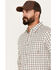 Image #2 - Brothers and Sons Men's Plaid Long Sleeve Button-Down Western Shirt, Tan, hi-res