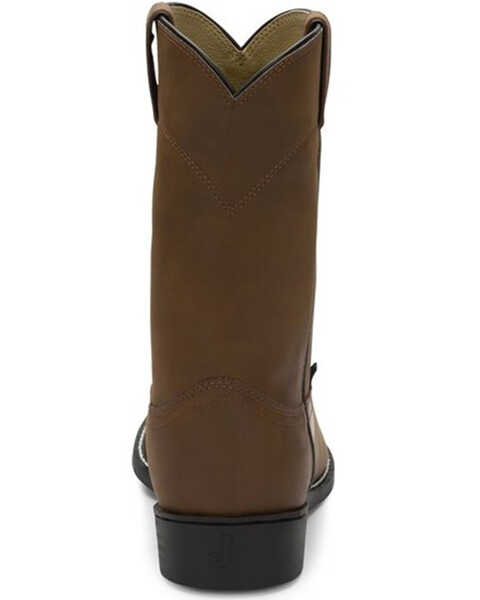 Image #9 - Justin Men's 10" Roper Boots, Bay Apache, hi-res