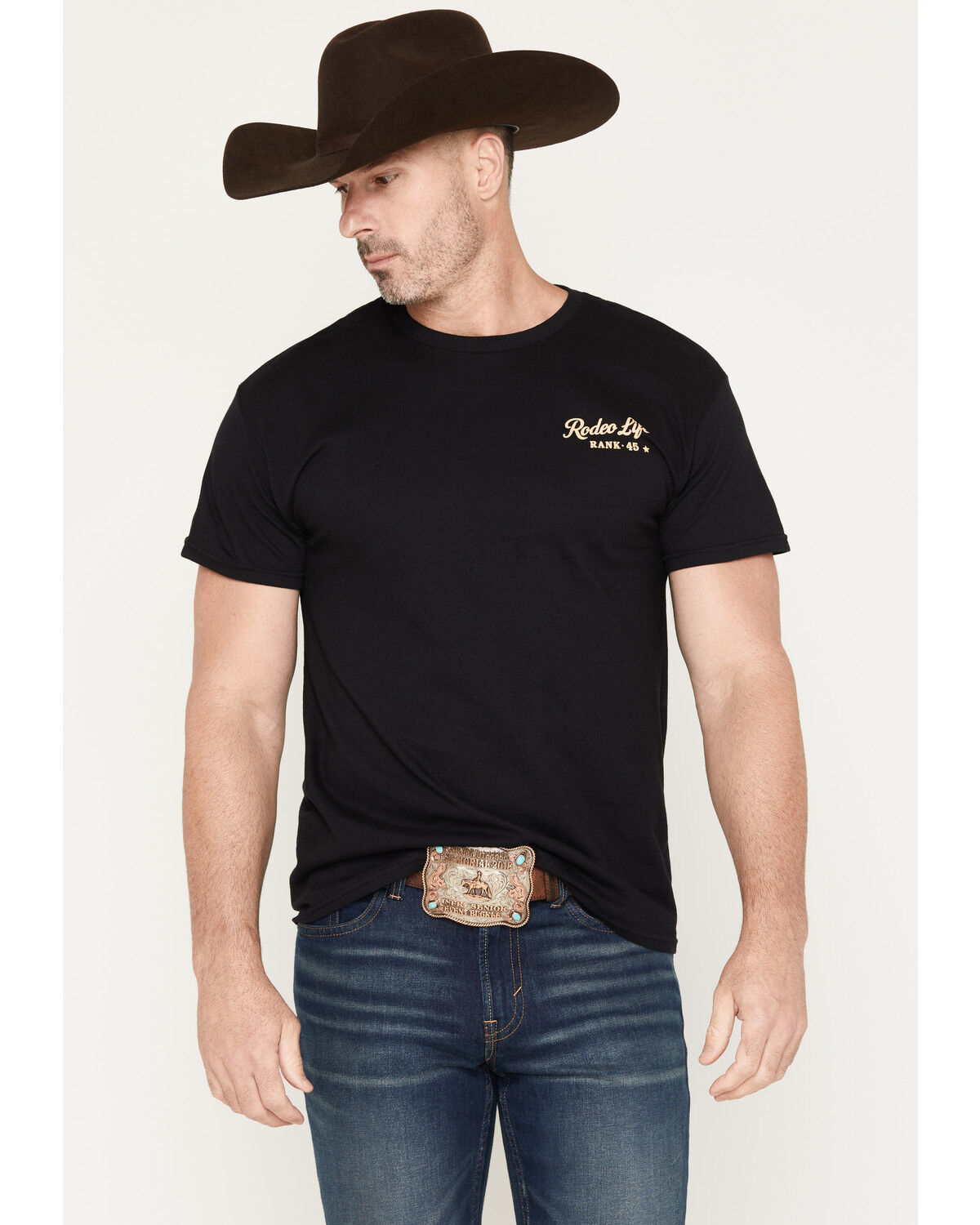 Image #2 - RANK 45&reg; Men's Build A Legend Short Sleeve Graphic T-Shirt, Black, hi-res