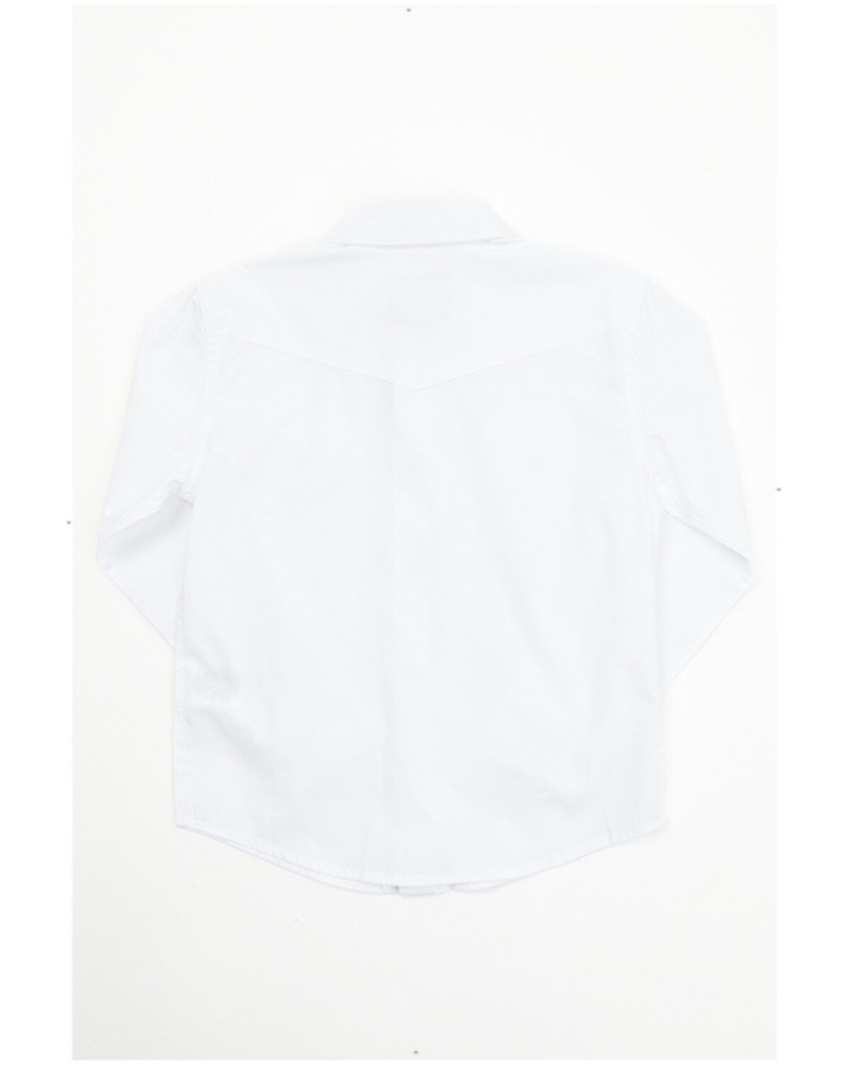 Image #3 - Gibson Trading Co Toddler Boys' Solid Long Sleeve Pearl Snap Western Shirt, White, hi-res