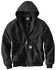 Image #1 - Carhartt Men's Quilted Flannel Lined Duck Active Work Jacket, Black, hi-res