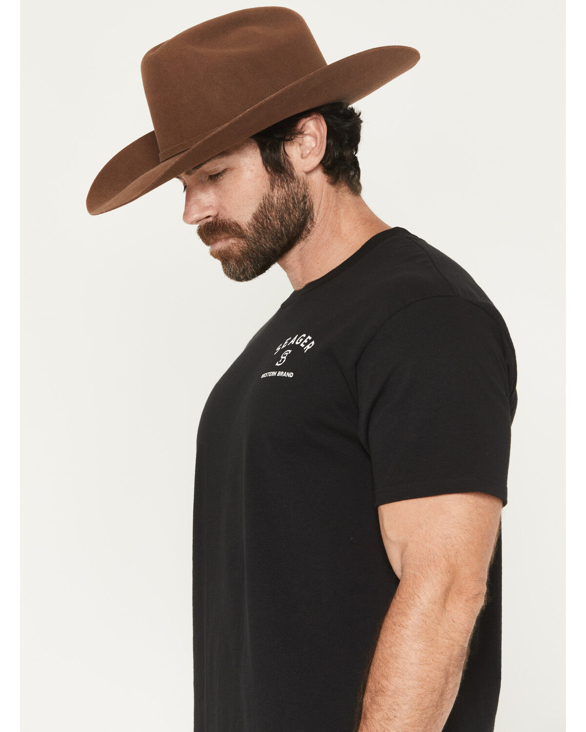 Image #3 - Seager Men's Branded Short Sleeve Graphic T-Shirt, Black, hi-res