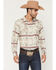 Image #1 - Cody James Men's Sierra Nevada Southwestern Print Long Sleeve Snap Western Shirt, Tan, hi-res