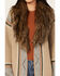 Image #3 - Shyanne Women's Oversized Faux Fur Trim Cardigan , Beige, hi-res