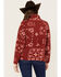 Image #4 - Wrangler Women's Bandana Print Sherpa Jacket, Red, hi-res