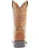 Image #5 - Justin Men's Dusky Brown Canter Cowhide Leather Western Boots - Broad Square Toe, Brown, hi-res