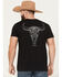 Image #1 - RANK 45&reg; Men's Bull Scape Short Sleeve Graphic T-Shirt, Black, hi-res
