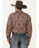 Image #4 - Stetson Men's Paisley Print Long Sleeve Snap Western Shirt, Wine, hi-res