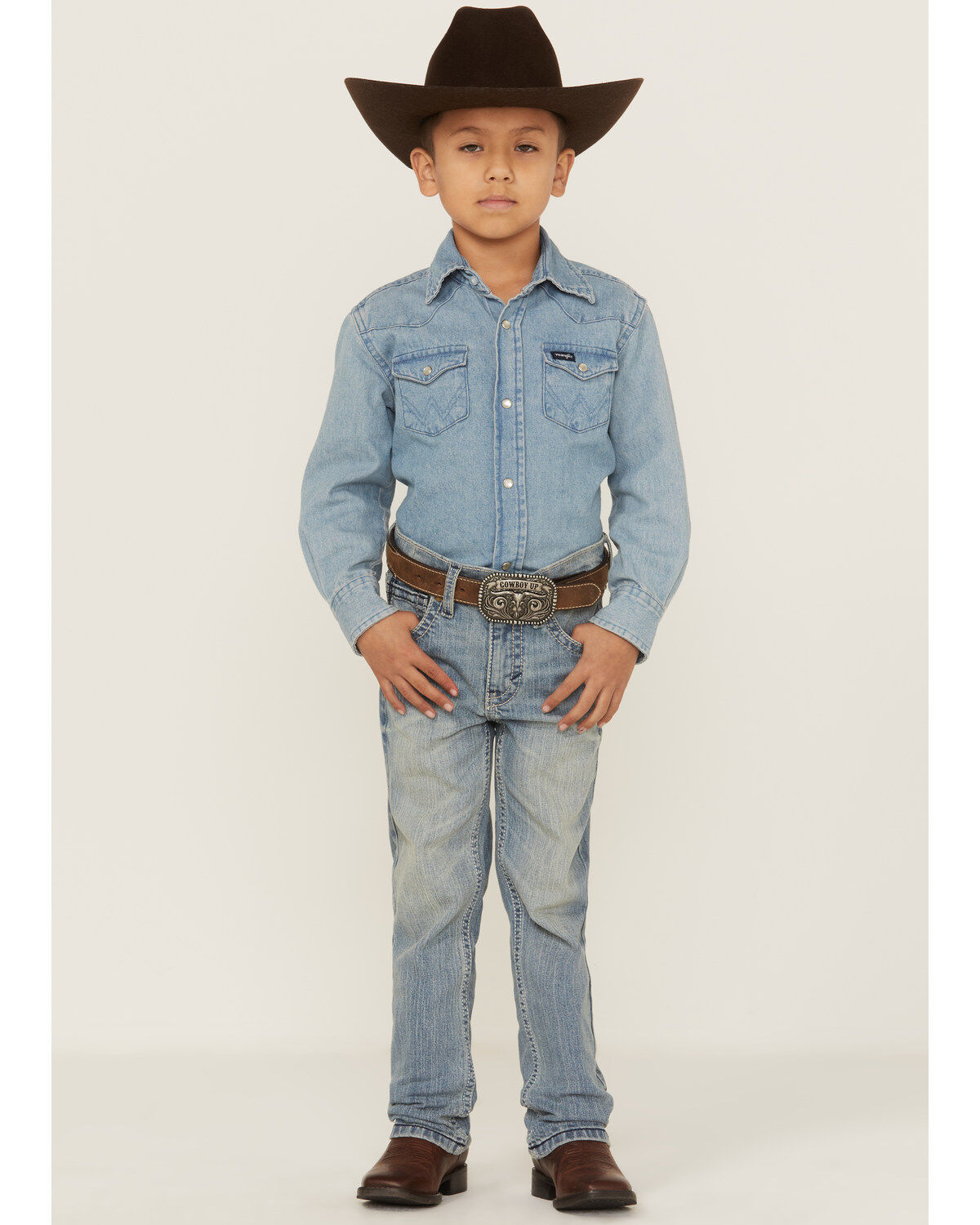 Image #3 - Cody James Little Boys' Crupper Light Wash Slim Straight Jeans - Sizes 4-8, Blue, hi-res