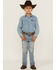 Image #3 - Cody James Little Boys' Crupper Light Wash Slim Straight Jeans - Sizes 4-8, Blue, hi-res