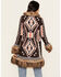 Image #4 - Shyanne Women's Southwestern Print Faux Fur Cardigan, Chocolate, hi-res