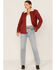 Image #2 - Wrangler Women's Sherpa Lined Corduroy Barn Jacket, Rust Copper, hi-res